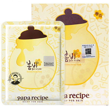 春雨Papa recipe保湿舒缓补水修复黄色蜂蜜10片/盒图片