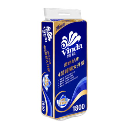 维达(Vinda) 卷纸 蓝色经典4层180g*10卷