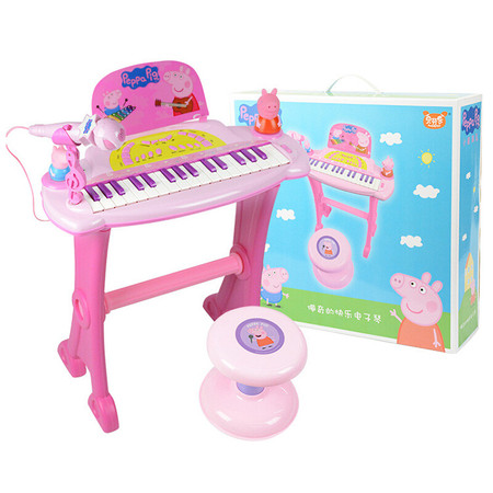 贝芬乐 （buddyfun）佩奇 儿童电子琴玩具迷你钢琴带麦克风 佩奇的电子琴99024图片