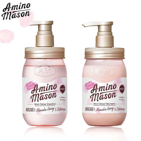 氨基研/AminoMason 氨基研洗发水&护发素樱花限定套盒450ml+450ml