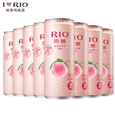 锐澳（RIO）微醺白桃24*330ml