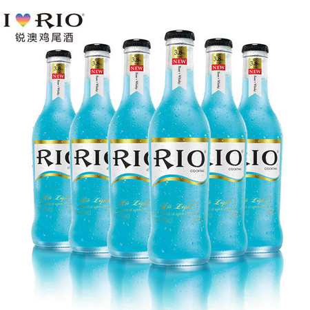 RIO 六瓶蓝玫瑰6瓶图片