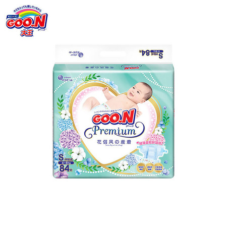 大王(GOO.N) 环贴式纸尿裤 花信风系列 S84片图片