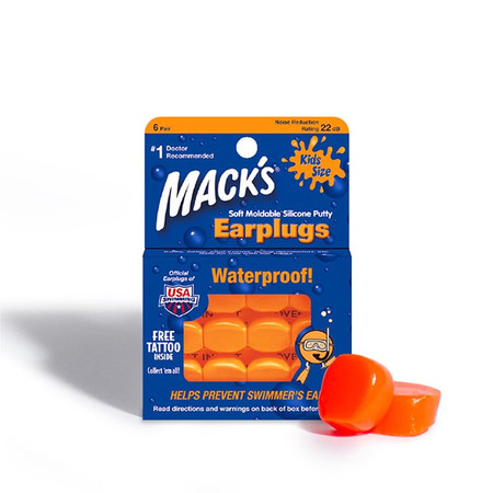 Mack's 硅胶耳塞6副装 橙色