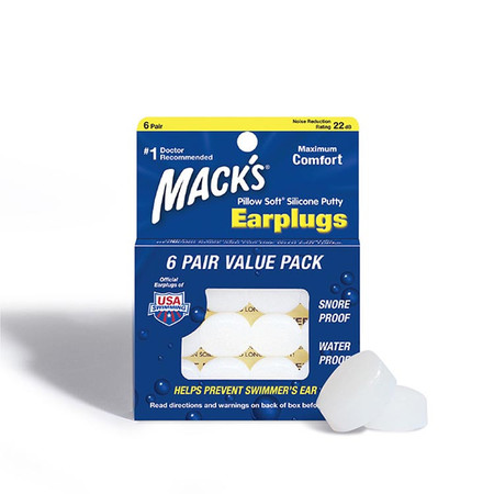 MACK'S Mack's 硅胶耳塞6副装 白色