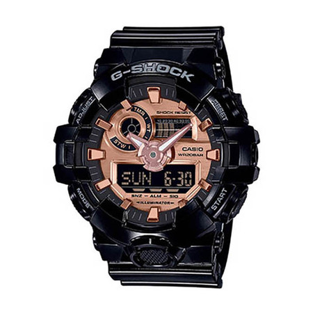 卡西欧（CASIO）手表G-SHOCK系列玫瑰金时尚运动防水男表石英手表 GA-700MMC-1AP图片