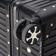 Y6 22寸拉杆箱拉丝铝框铆钉小包角行李箱旅行箱9505多色可选