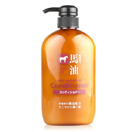 日本 熊野油脂(Horse oil) 无硅油马油护发素 柔顺滋养 丰盈蓬松 600ml图片