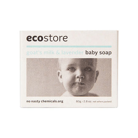 （邮储特卖）【两块装】ECO STORE 山羊奶皂宝宝婴儿童天然洗脸洗澡沐浴润肤香皂80g