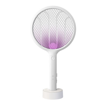 【券后35.9】雅格 电蚊拍带底座LED照明紫光灭蚊 USB充电式YG-D041图片