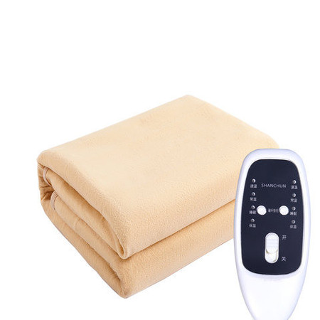 三春（SHANCHUN ）电热毯家用电褥子除湿电热毯20759米黄双人200x180CM