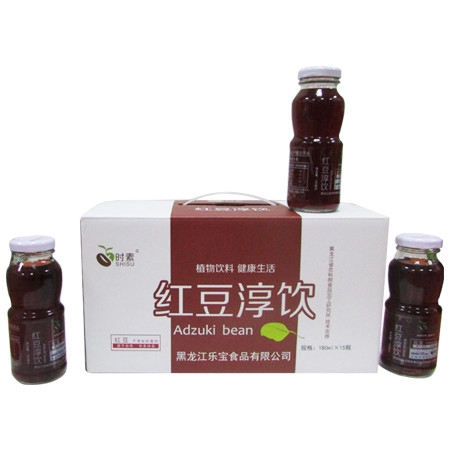 【邮选七台河直营】时素红豆饮180ml*15瓶/箱图片