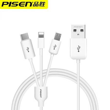 品胜/PISEN品胜数据线正品安卓苹果数据线一拖三图片