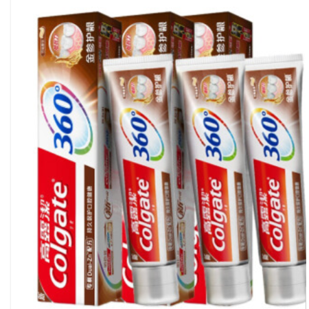 高露洁/Colgate 金参护龈牙膏180g 3支装 家庭装深层滋补牙龈图片