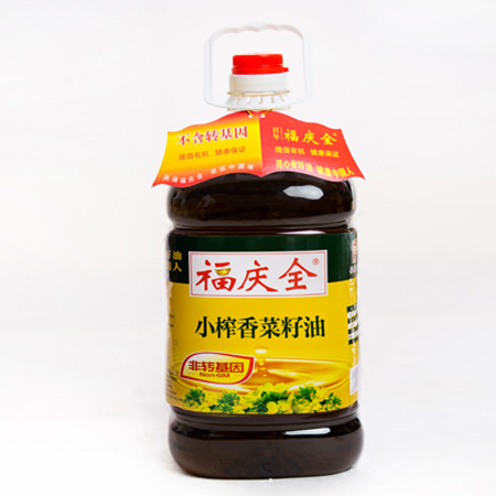 【福庆全】 小榨香压榨菜籽油5L 非转基因 江浙沪皖包邮图片