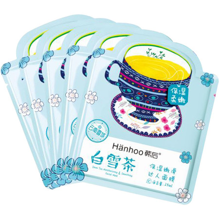 韩后(Hanhoo)白雪茶面膜25ml*5片图片