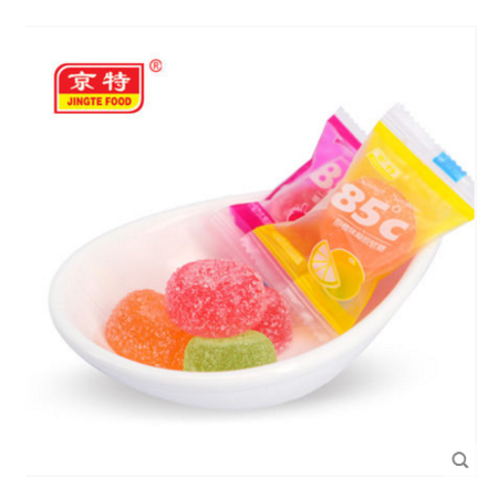 京特  85℃软糖食品糖果休闲食品水果软糖婚庆喜糖500g