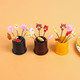 创意卡通水果叉套装8只装可爱迷你家用不锈钢儿童水果甜品小叉子