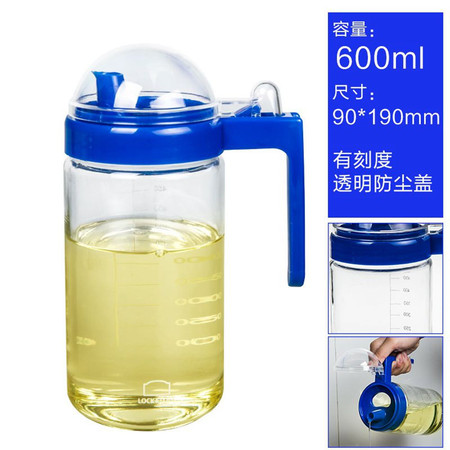 乐扣乐扣 LOCK&LOCK 油壶刻度酱油瓶醋瓶壶香油瓶600ML塑料油罐家用玻璃厨房LOP600图片