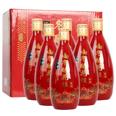 塔牌绍兴黄酒冬酿花雕酒500ml*6瓶箱装手工冬酿加饭酒半干型黄酒