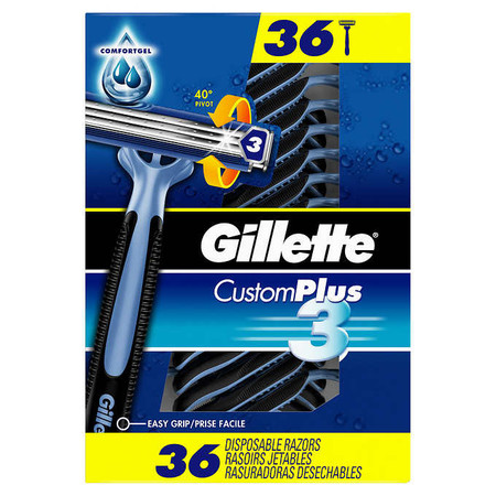 吉列/Gillette Custom Plus3层刀头一次性剃须刀