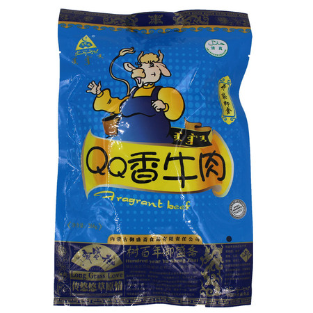 御盛斋 QQ香宝宝即食牛肉粒内蒙古特产清真牛肉块 肉干肉脯 268g图片