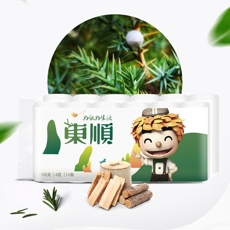 东顺环保贝贝卫生卷纸12卷*700克/提（4层）