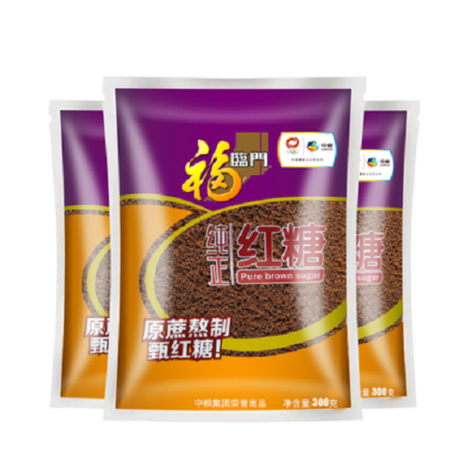 福临门 三包包邮 红糖300g*3袋包邮 原蔗熬制烹饪调味