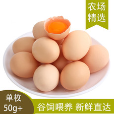 琼艺 【买20枚/30枚/40枚发货】正宗鲜鸡蛋土鸡蛋谷物鸡蛋散养