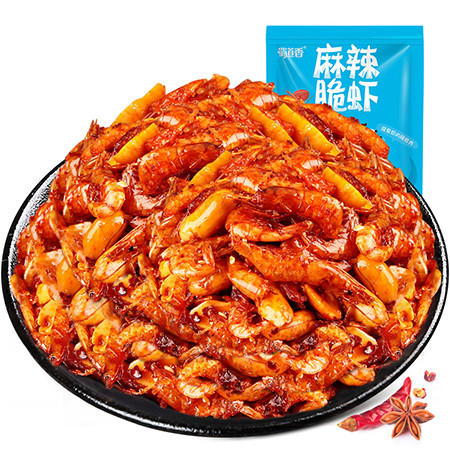 蜀道香 麻辣脆虾100g*2 海味零食脆虾小吃休闲食品图片