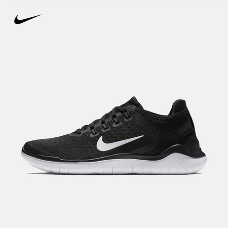 耐克 NIKE FREE RN 2018 女子跑步鞋 942837 942837-001黑/白