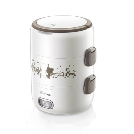 小熊/BEAR 三层保温饭盒可插电加热不锈钢蒸煮饭神器便当盒热饭神器锅 DFH-S2358