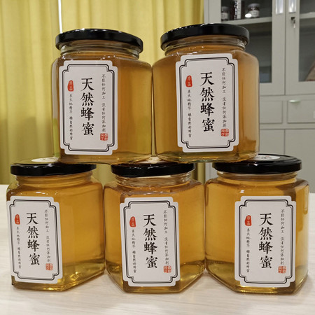 【孝昌扶贫】蜂蜜500g*2瓶湖北纯天然洋槐蜂蜜 枣花蜂槐花蜜正宗无添加蜂农直供图片