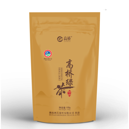  【邮乐长沙县馆】高桥 特级绿茶(金色)100g*5包