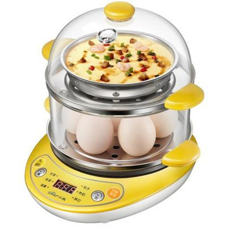 【东营馆】小熊ZDQ-A14T1家用煮蛋器双层煎蛋器多功能蒸蛋器全自动早餐机（部分包邮）