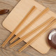 双枪（Suncha）  双枪筷子家用酒店用十双套装实竹筷无漆无蜡日式碳化筷