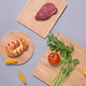 双枪竹切菜板实木分类厨房家用擀面砧板套装菜板水果板宝宝辅食板
