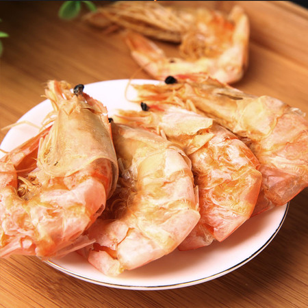 海之餚 福建特产 霞浦风味 海产干货 烤虾干 即食虾干 80g图片