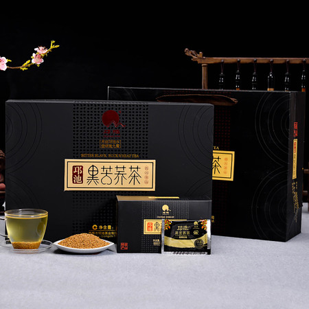 【邛池】黑苦荞礼盒 荞麦茶 600g礼盒装图片