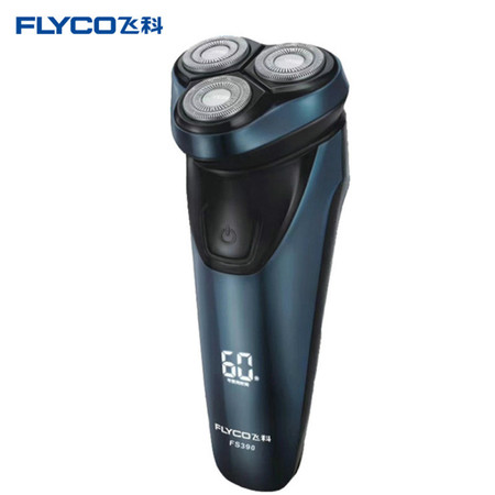飞科(FLYCO)电动剃须刀 FS390 全身水洗 三刀头旋转式 智能电量显示 充电式 刮胡刀 快充图片