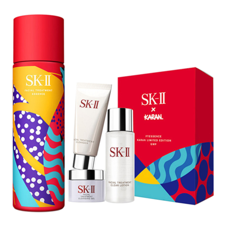 SK-II 神仙水护肤精华露18年圣诞限定套装礼盒 红色 1套