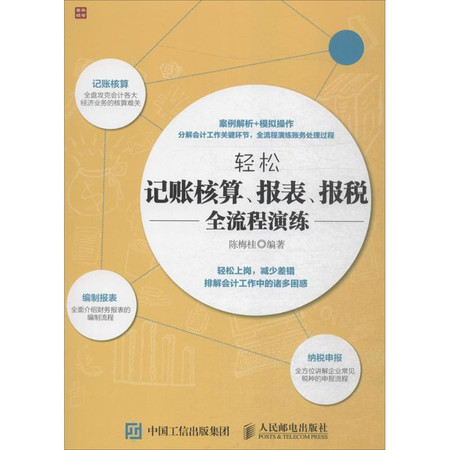 轻松记账核算、报表、报税全流程演练图片