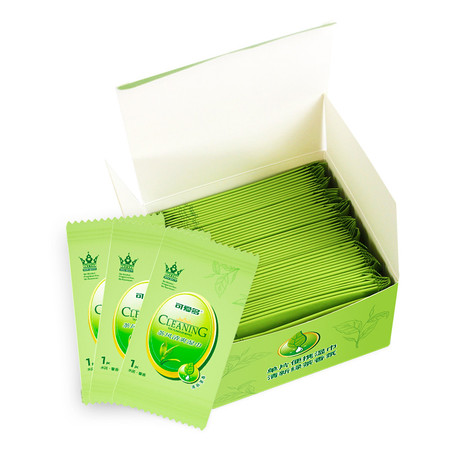 可爱多 便携湿巾 独立单片 绿茶祛油湿巾纸图片