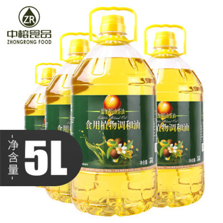 福倍多 添加3%山茶油清香型高温压榨食用调和油【5L*5桶】图片