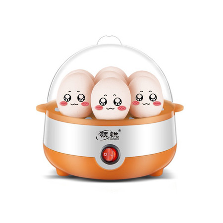 领锐 煮蛋器蒸蛋器自动断电迷你家用蒸蛋羹煮鸡蛋器早餐煮蛋机神器单层XB-PT05