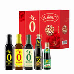 千禾 零添加五福临门礼盒2220款生抽+料酒+香醋+蚝油+蒸鱼豉油