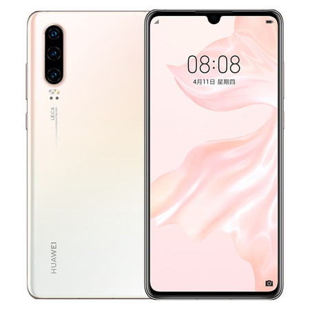 华为/HUAWEI P30超感光徕卡三摄麒麟980AI智能芯片全网通手机6GB+128GB珠光贝母图片