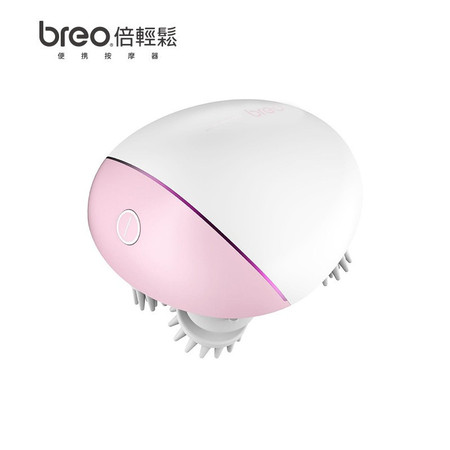 倍轻松（breo）头部按摩器 头皮按摩仪 头皮按摩器 龙爪手头部按摩爪 粉白限量款