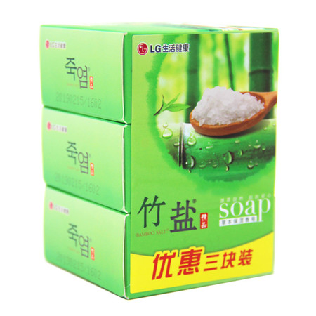 竹盐精品香皂3块装110g*3图片