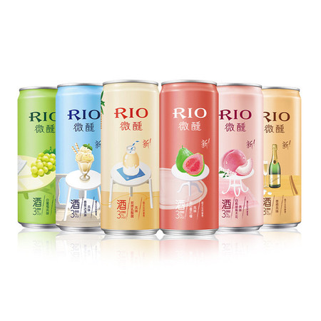 【领券到手44元】RIO锐澳微醺小美好喵喵酒330ml*6罐鸡尾酒预调酒果酒洋酒